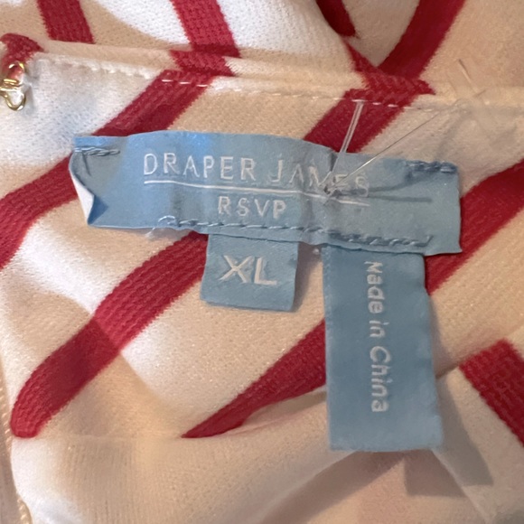 Draper James RSVP NWOT Knit Red Striped Nautical Dress - Picture 6 of 8